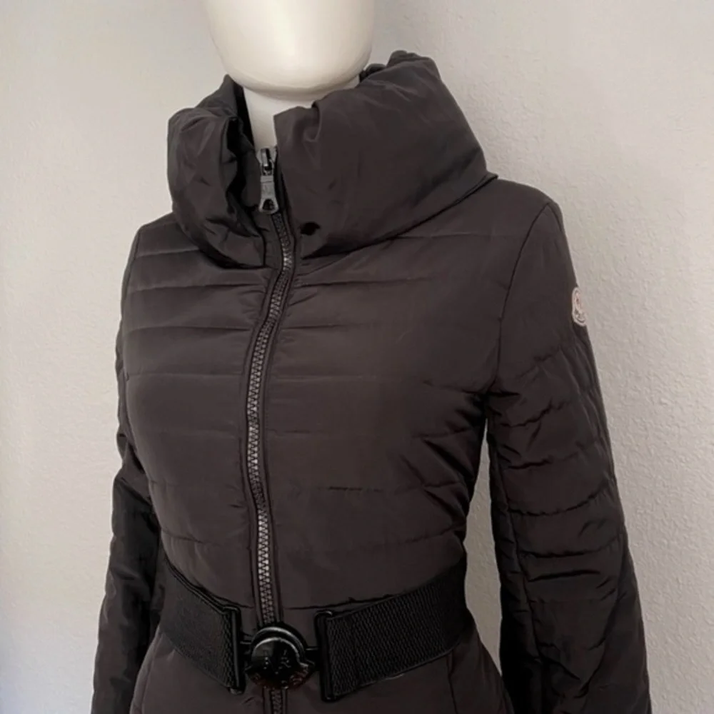 NEW WOMEN'S PUFFER‎ JACKET BELTED QUILTED COAT IN BLACK